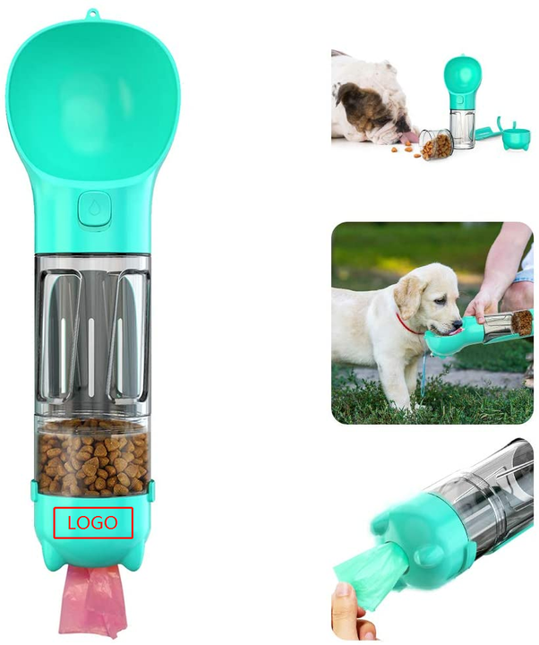 4 In 1 Portable Pet Water Bottle