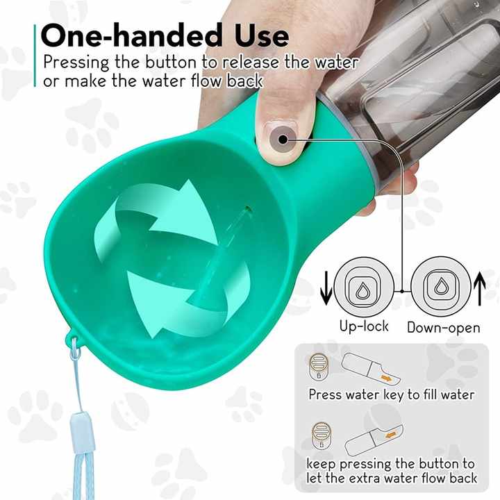 4 In 1 Portable Pet Water Bottle