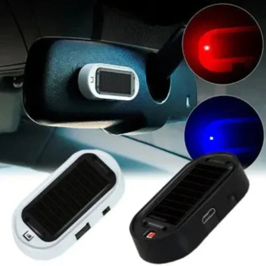 Vehicle mounted solar anti-theft light